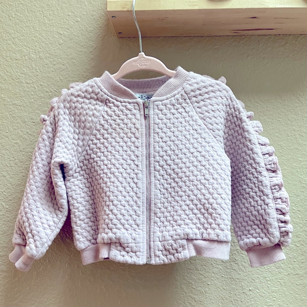 Pippa&julie baby girls pink jacket size 18M